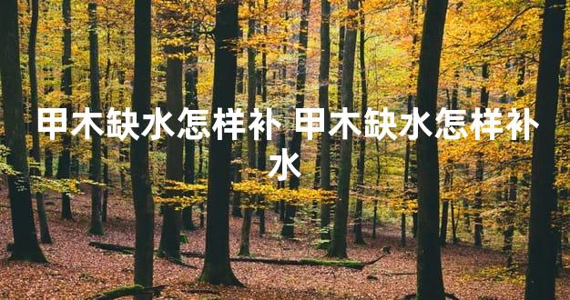 甲木缺水怎样补 甲木缺水怎样补水